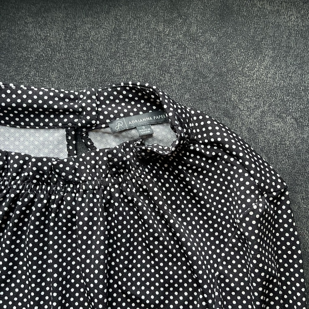 Polka dot long sleeve blouse S